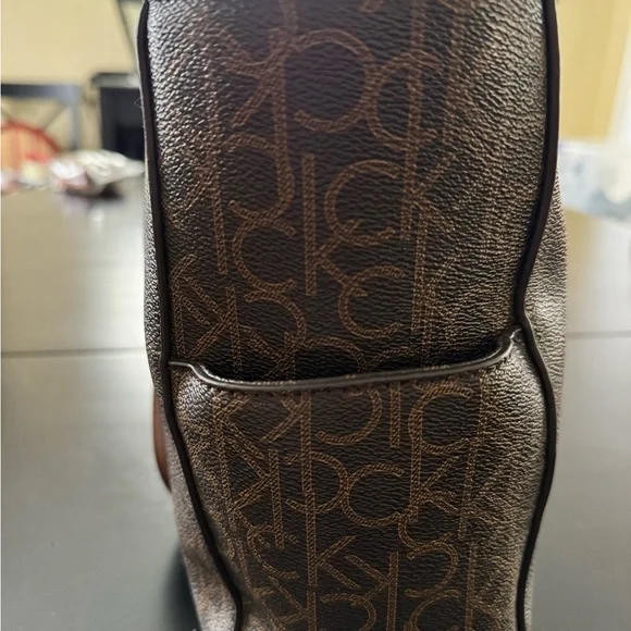Calvin Klein Brown Logo Tote - Picture 5 of 7